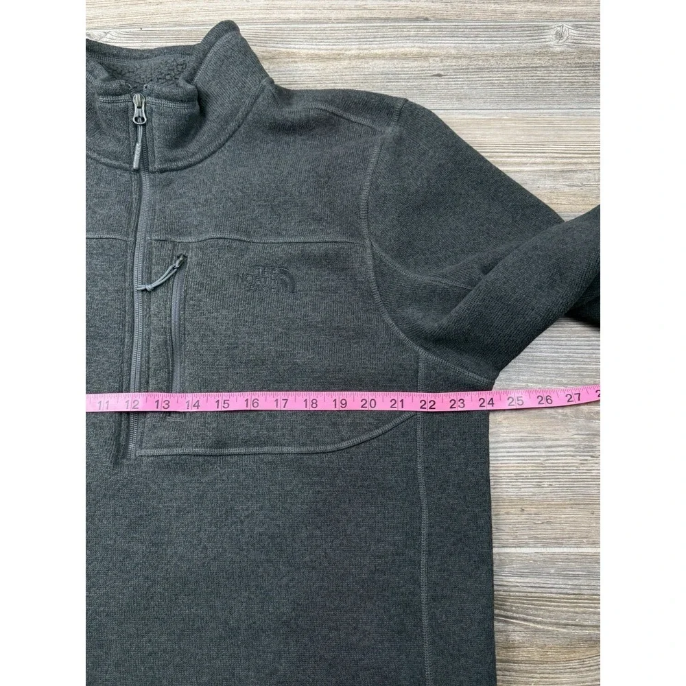 THE NORTH FACE Lyons Fleece Pullover Sweater 1/4 Zip Men's XL Grey Warm Gorpcore